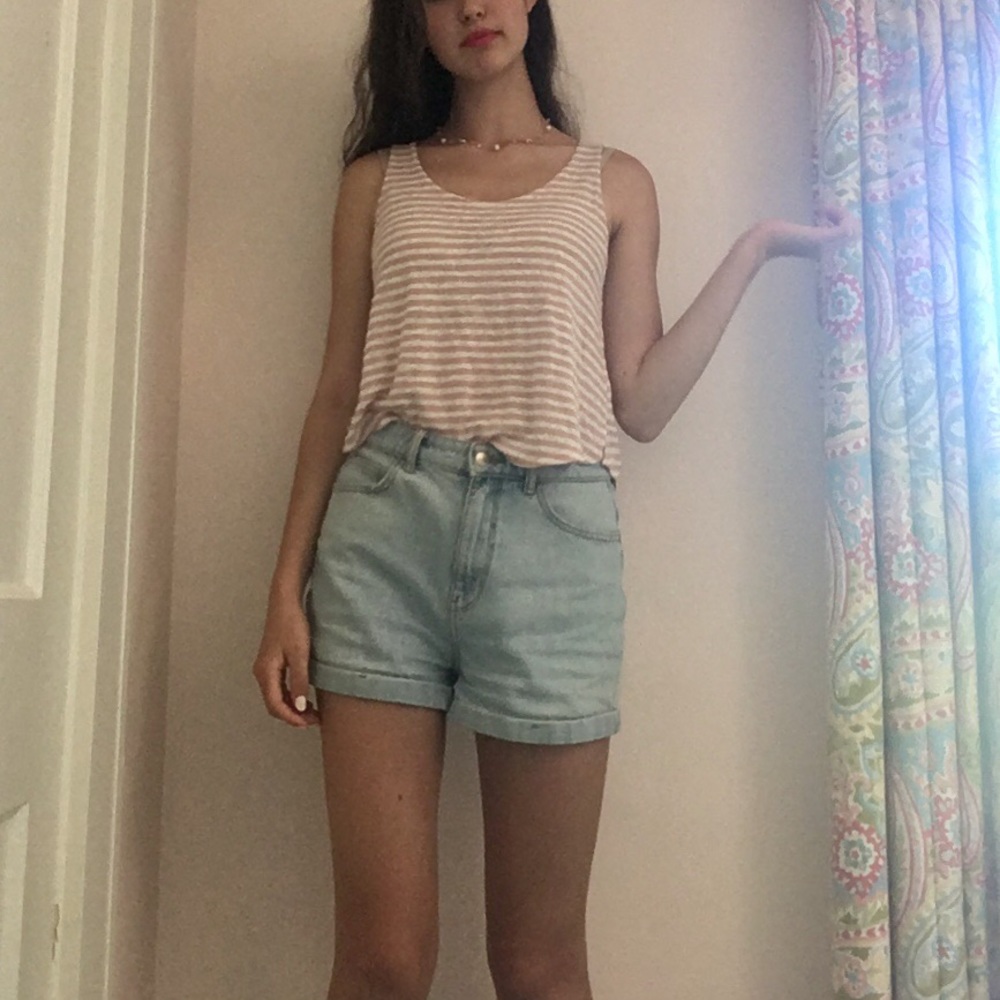 Striped flowy tank
